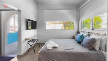 Desk, iron/ironing board, free WiFi, bed sheets