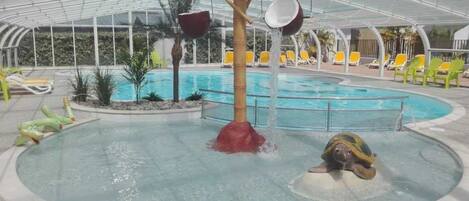 Indoor pool, a heated pool