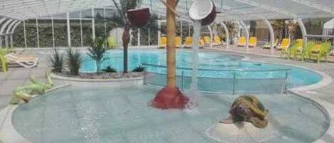 Indoor pool, a heated pool