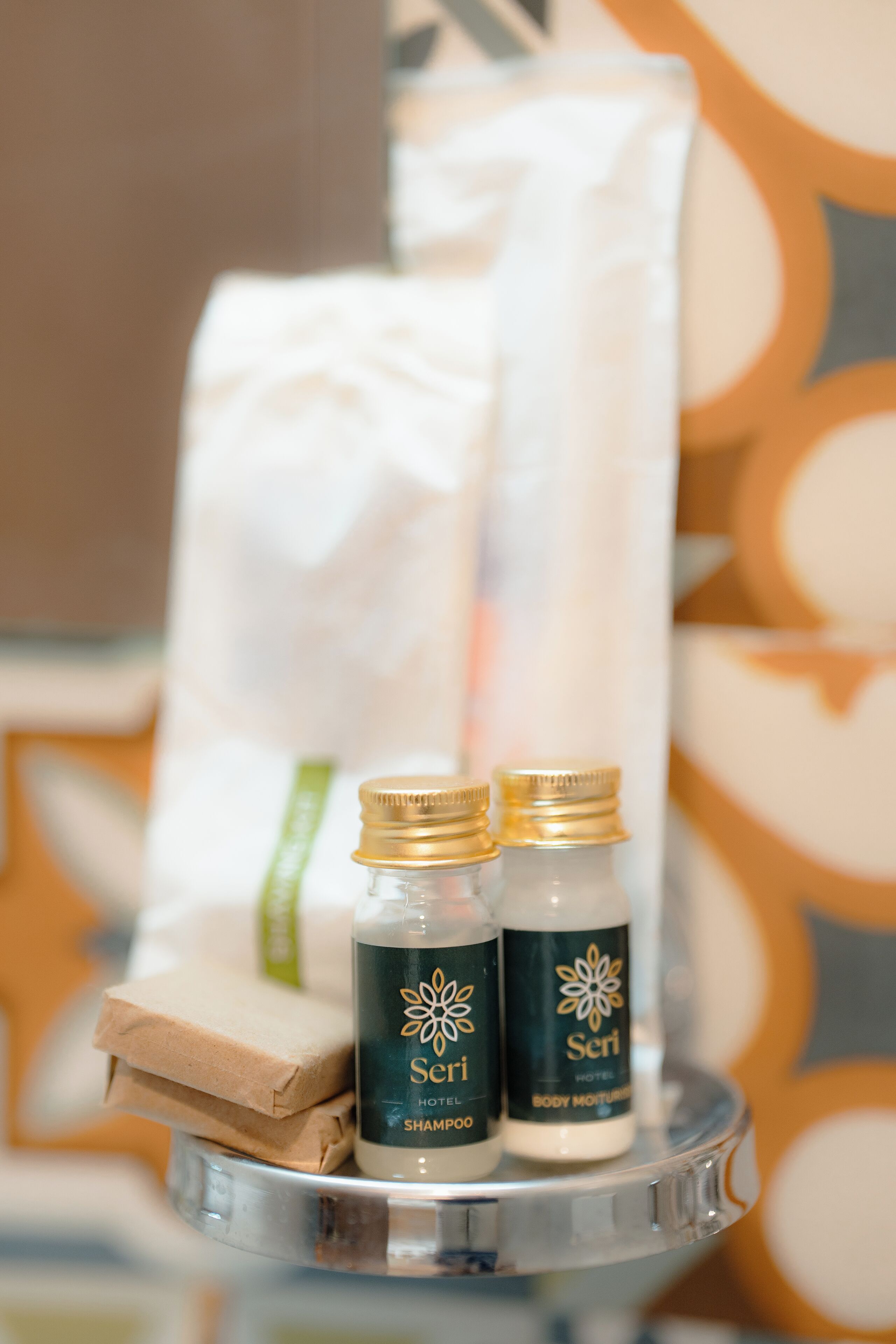 Dusche, Handtücher, Seife, Shampoo