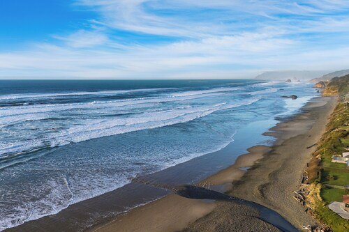 Half Block to Beach w/ Oceanview, Patio + Balcony | The Shore Pine by AvantStay