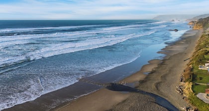 Half Block to Beach w/ Oceanview, Patio + Balcony | The Shore Pine by AvantStay