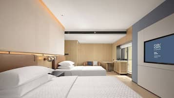 Chambre Supérieure, 2 lits doubles, vue ville