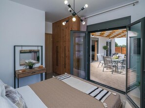 3 bedrooms, bed sheets - Villa in Pano Armenoi With Private Pool (Rethymno)