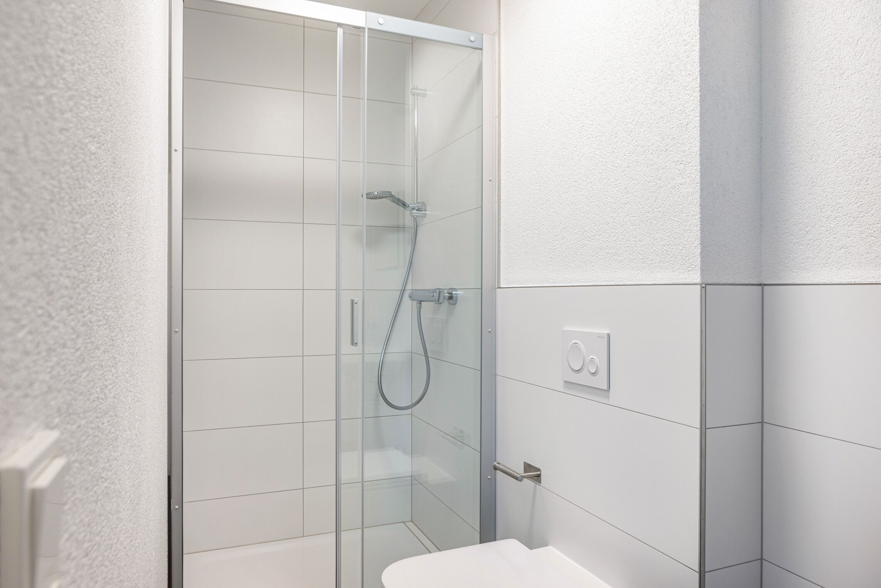 Douche, serviettes fournies