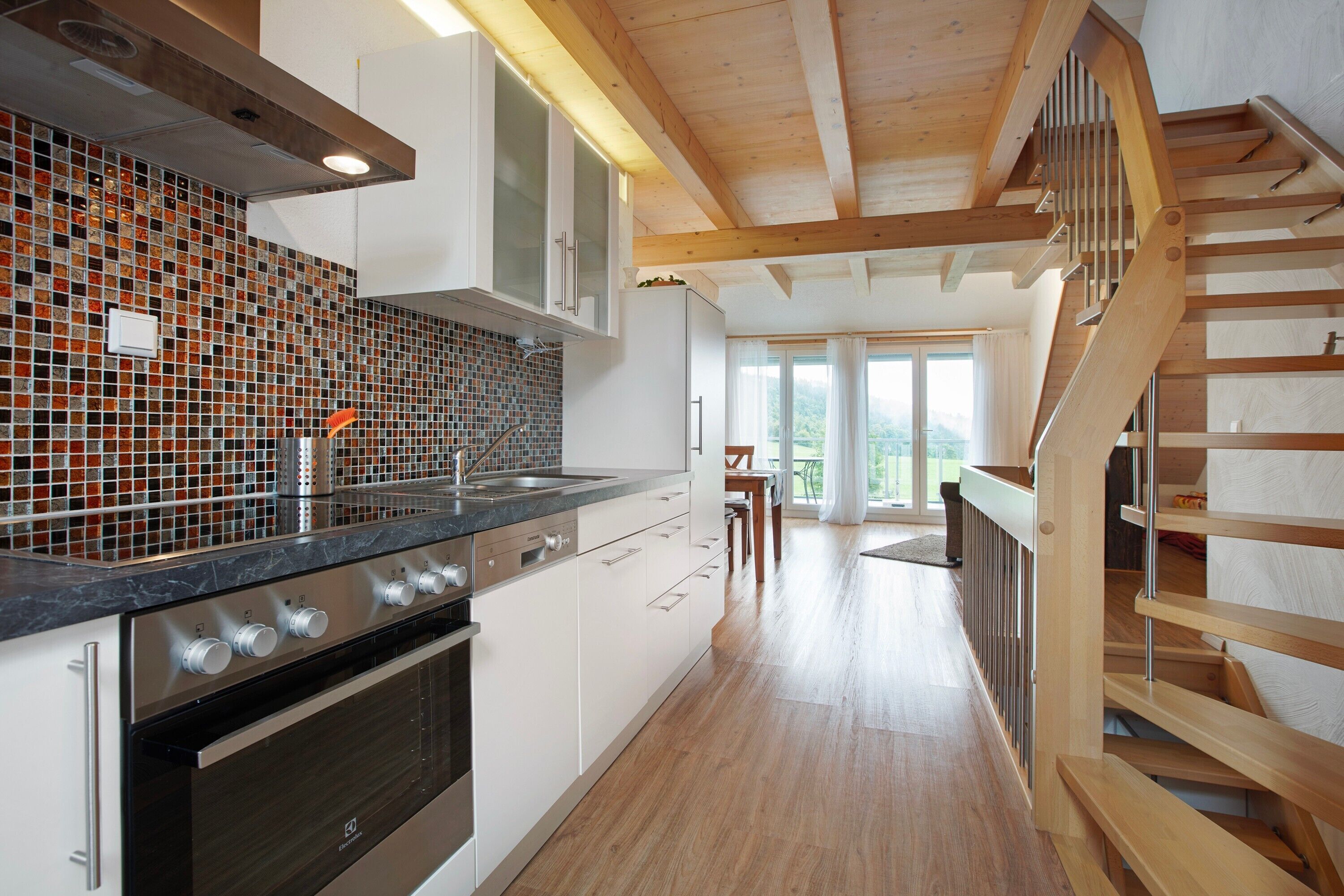 Refrigerador, horno, placa de cocina, lavavajillas