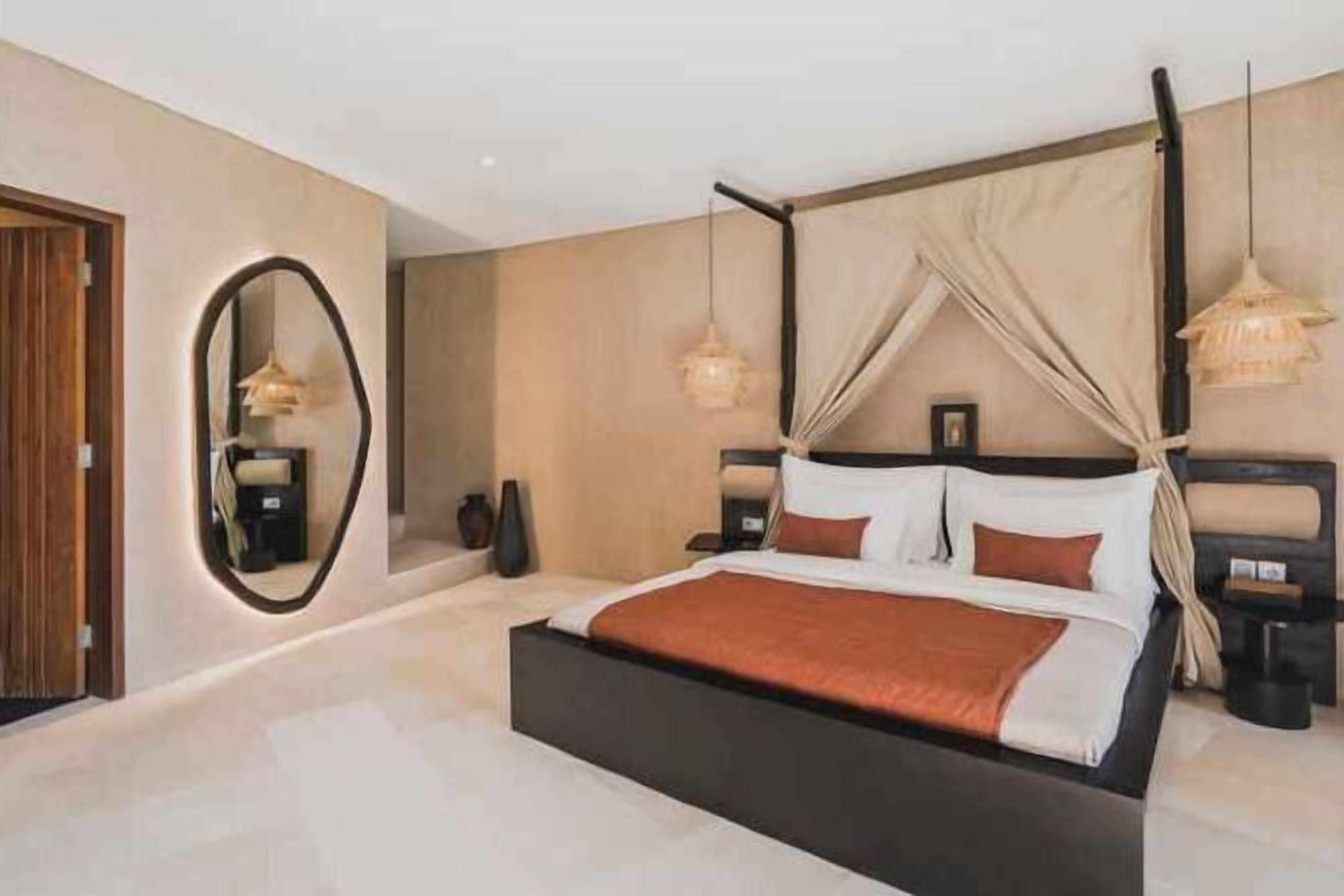 Ropa de cama de alta calidad, minibar y ropa de cama 