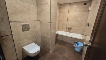 Free toiletries, slippers, bidet, towels