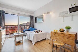 1 bedroom, desk, iron/ironing board