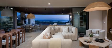 Smart TV, video games, DVD player, foosball