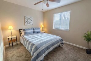 2 chambres, bureau, lit parapluie, Wi-Fi gratuit