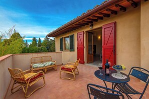 Apartment, Gartenblick