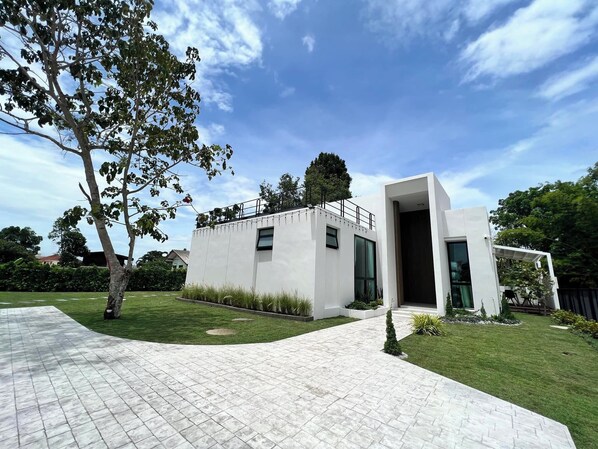 Majoituspaikan julkisivu