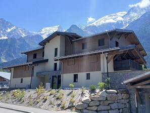 Exterior - 3-room apartment 6 ppl Les Houches, Mont-Blanc view, terrace (Les Houches)