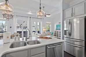 Fridge, microwave, oven, stovetop - Overlook Pool on 30A- 2Bikes & New Golf Cart! (Watersound)