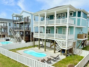 Exterior - Brand-New 5BR 3.5BA House, Ocean Views, Elevator, Pool, Dog Friendly, Sleeps 17 (Oak Island)