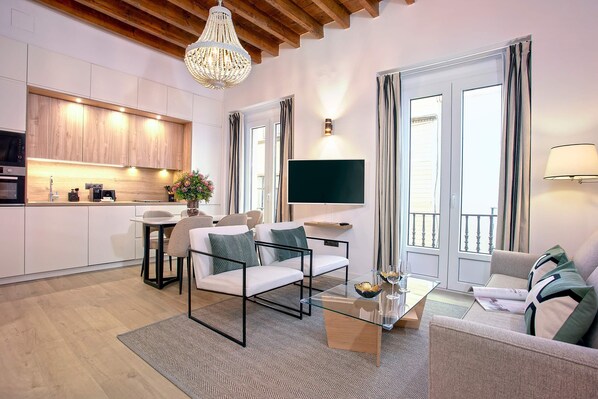 อพาร์ทเมนท์ (2 Bedrooms) | บริเวณนั่งเล่น