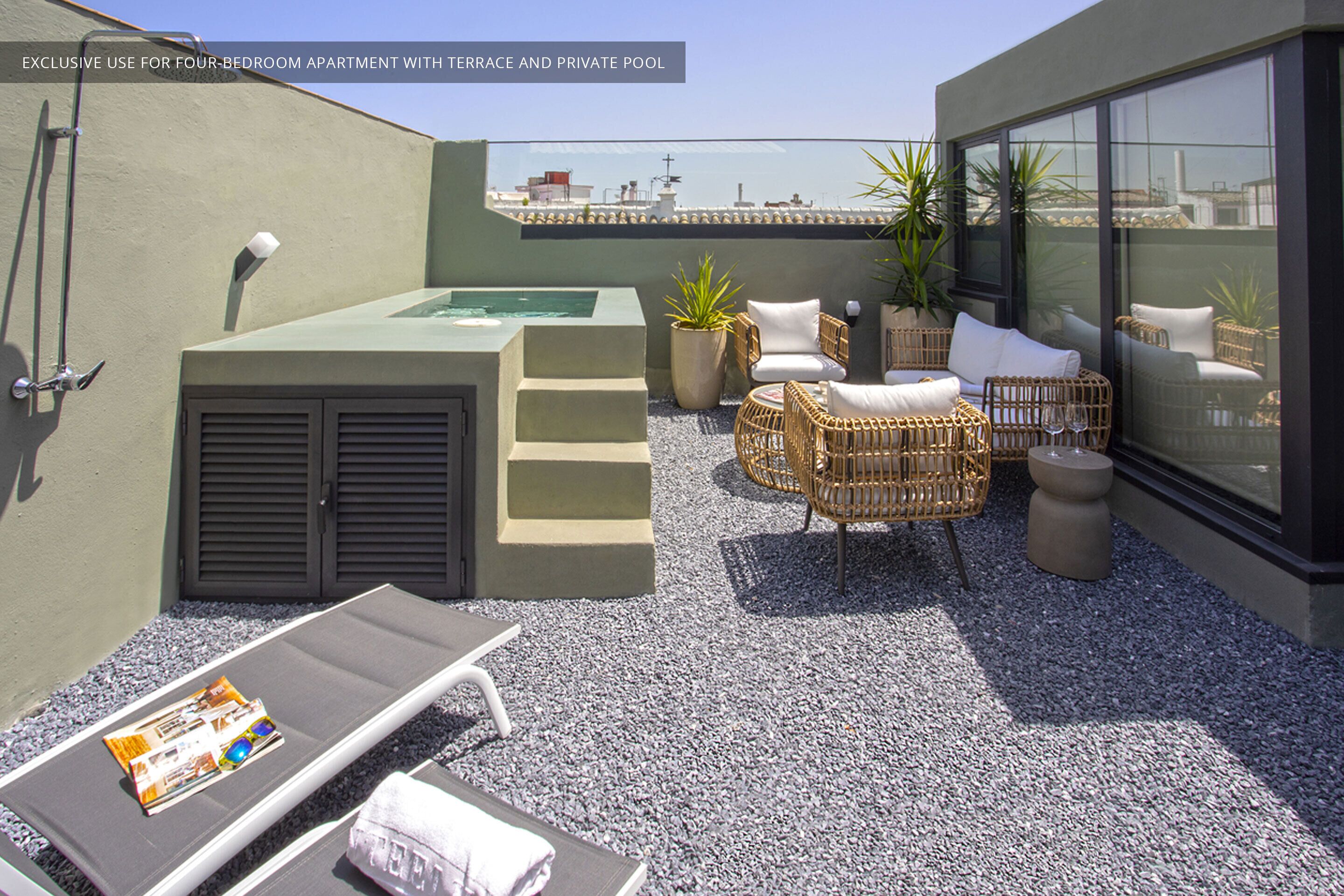 Apartment, 4 Bedrooms, Private Pool | Terrace/patio