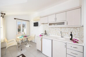 Apartment, 1 Bedroom, Balcony | Private kitchen