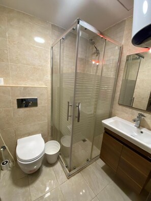 Appartement, 1 slaapkamer, roken, terras | Badkamer