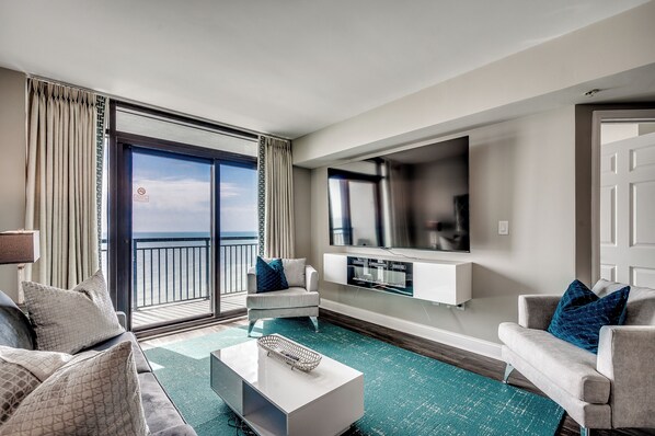 Smart TV, DVD player, stereo