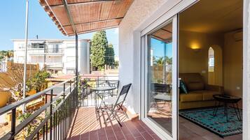 Comfort appartement, 1 tweepersoonsbed met slaapbank (2 Bedrooms) | Terras