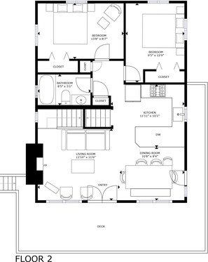 House, 3 Bedrooms | Pelan lantai