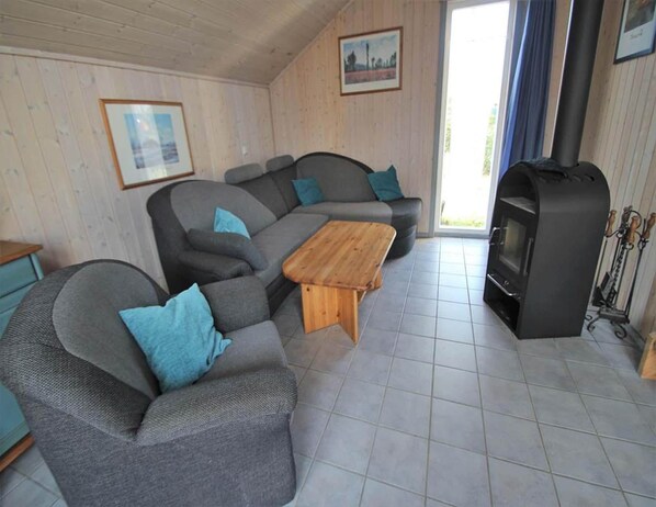 Living room - Exklusives Skandinavisches Ferienhaus (Mirow)