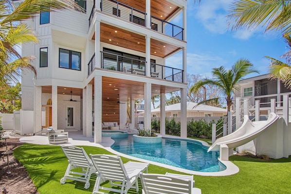 A heated pool