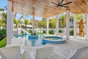 A heated pool