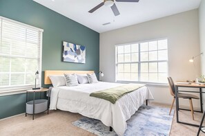 1 室のベッドルーム、アイロン / アイロン台、WiFi、ベッドシーツ