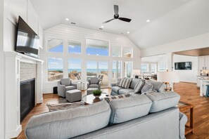 TV, fireplace, ping pong - Daniels -- Brand New Luxury Oceanfront Home (Corolla)