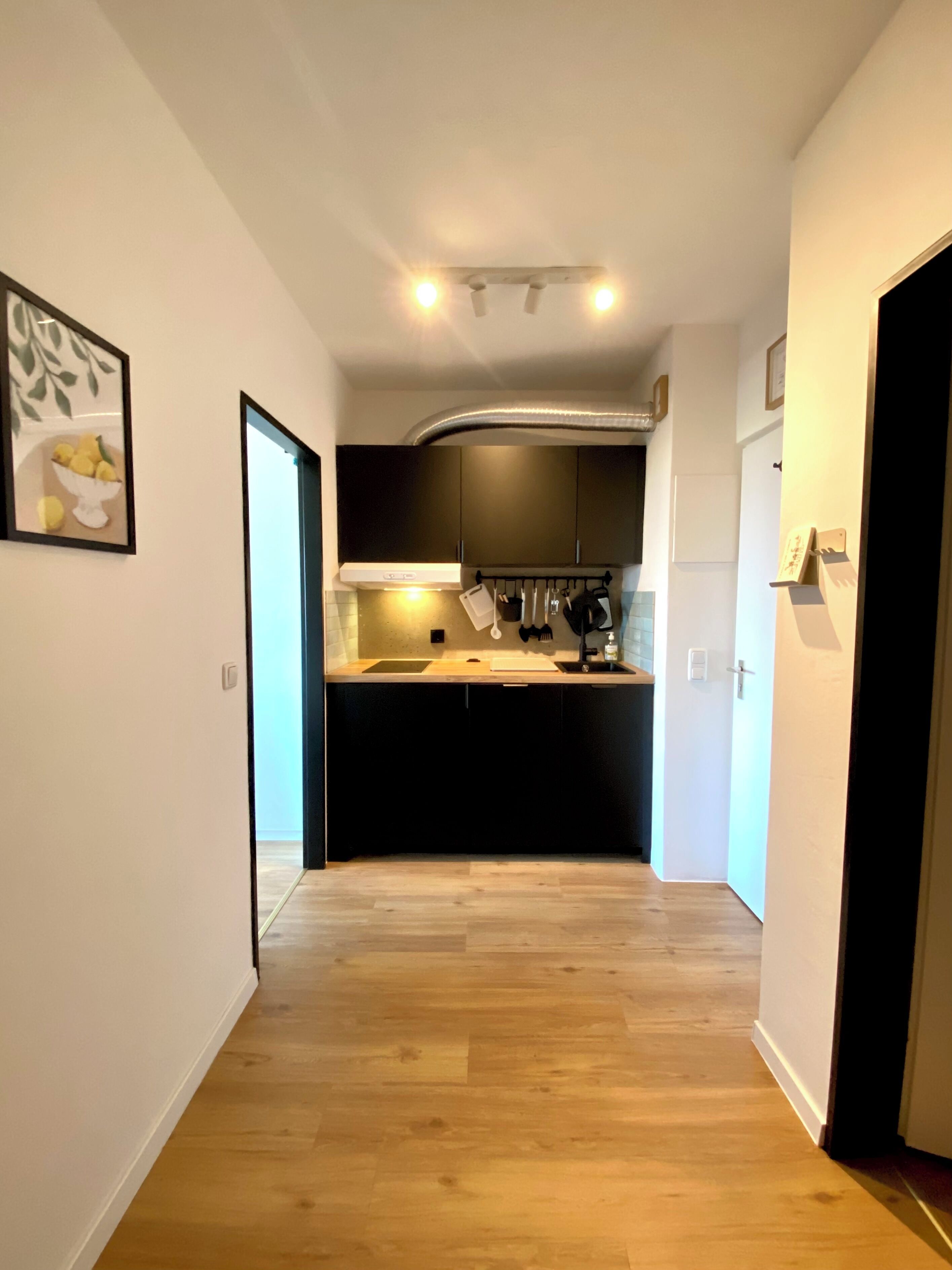 Kühlschrank, Herdplatte, Geschirrspüler, Wasserkocher