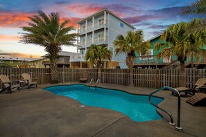 A heated pool
