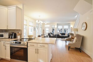 Fridge, microwave, oven, stovetop - Main Street Retreat: Downtown, Mountain Views, Hot Tub (Breckenridge)