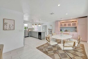 House, Multiple Beds, Pool Access, Pool View (Poolside Paradise) | Dining - Poolside Paradise Dock & Pool! (Oakland Park)