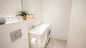 Shower, hair dryer, towels, soap - Two Bedroom Apartment Within Puerto Banus Marina (Marbella)