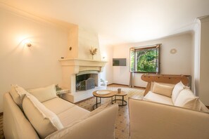 TV, fireplace, stereo