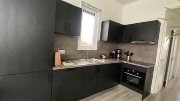 Fridge, microwave, coffee/tea maker