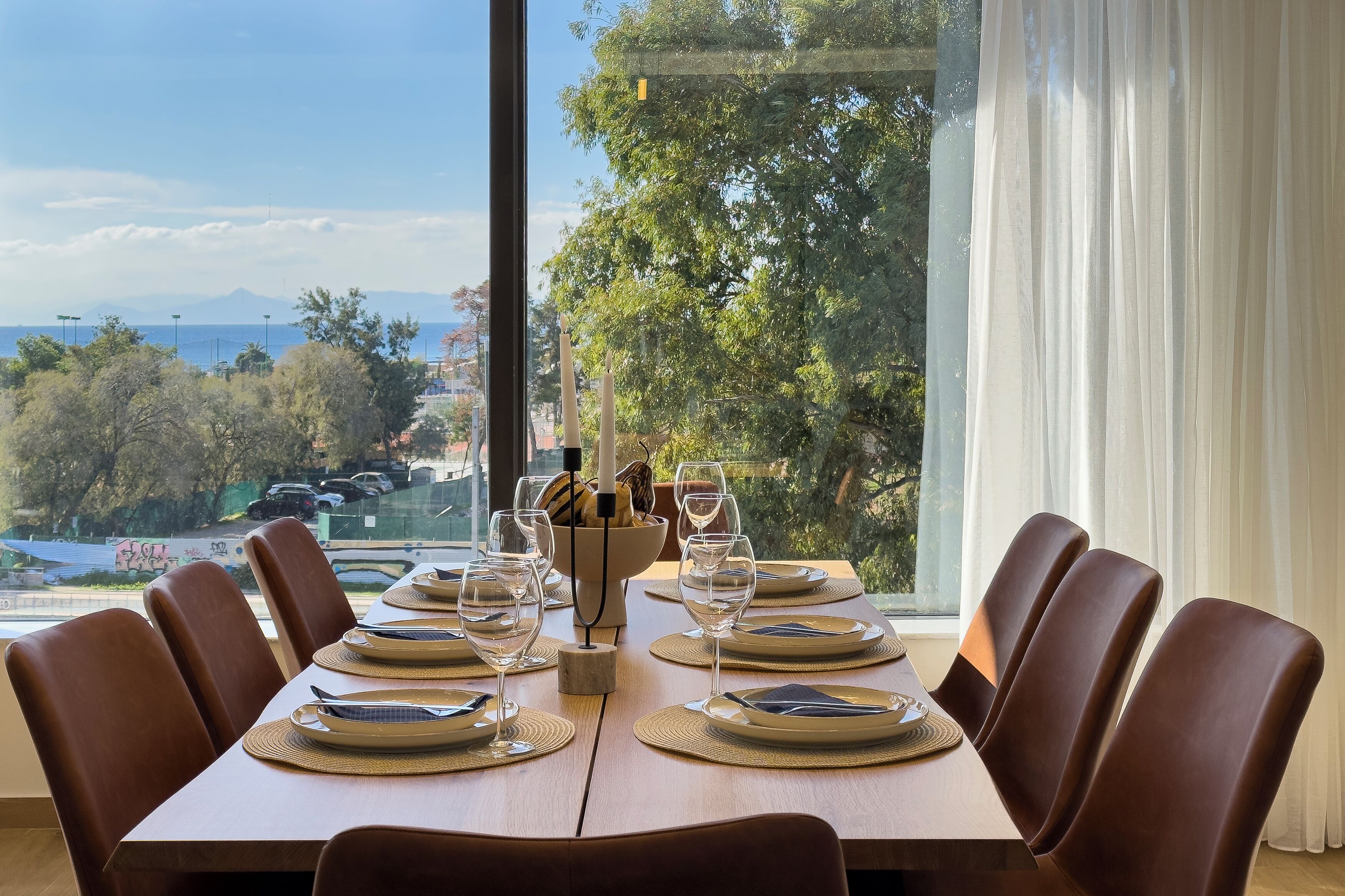Appartamento, 3 camere da letto, balcone, vista montagna | Sala da pranzo
