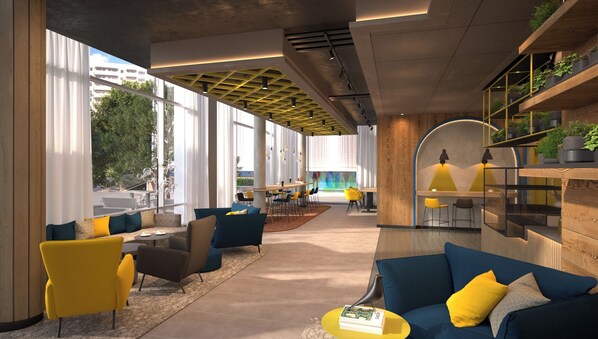 Sala de estar en el lobby
