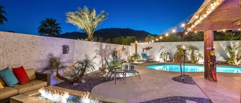 A heated pool