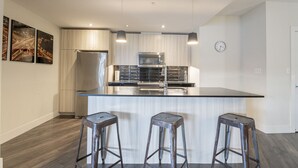 Dining - Modern 3BD/2BA Suite w/ Skyline Views, Balcony, Gym & Media Room (Halifax)