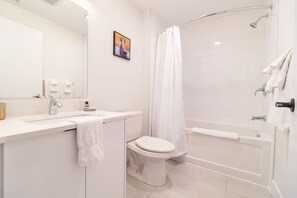 Hair dryer, towels