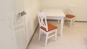 Dining - Vacation home with summer pool and garage, free of stairs/steps (Jesewitz)