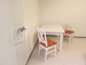 Dining - Vacation home with summer pool and garage, free of stairs/steps (Jesewitz)