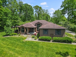 Exterior - Deer Ridge Lodge | Hocking Hills, Sleeps 26, Pool (Laurelville)