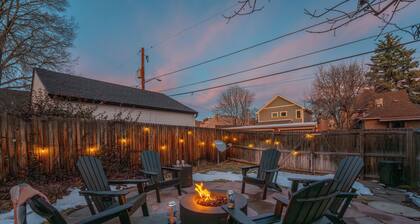 Hot tub, Fire Pit - Serene Victorian Home Steps From Restaurants and Shops