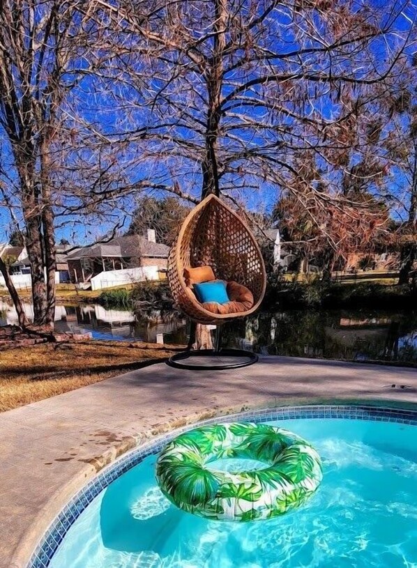 A heated pool