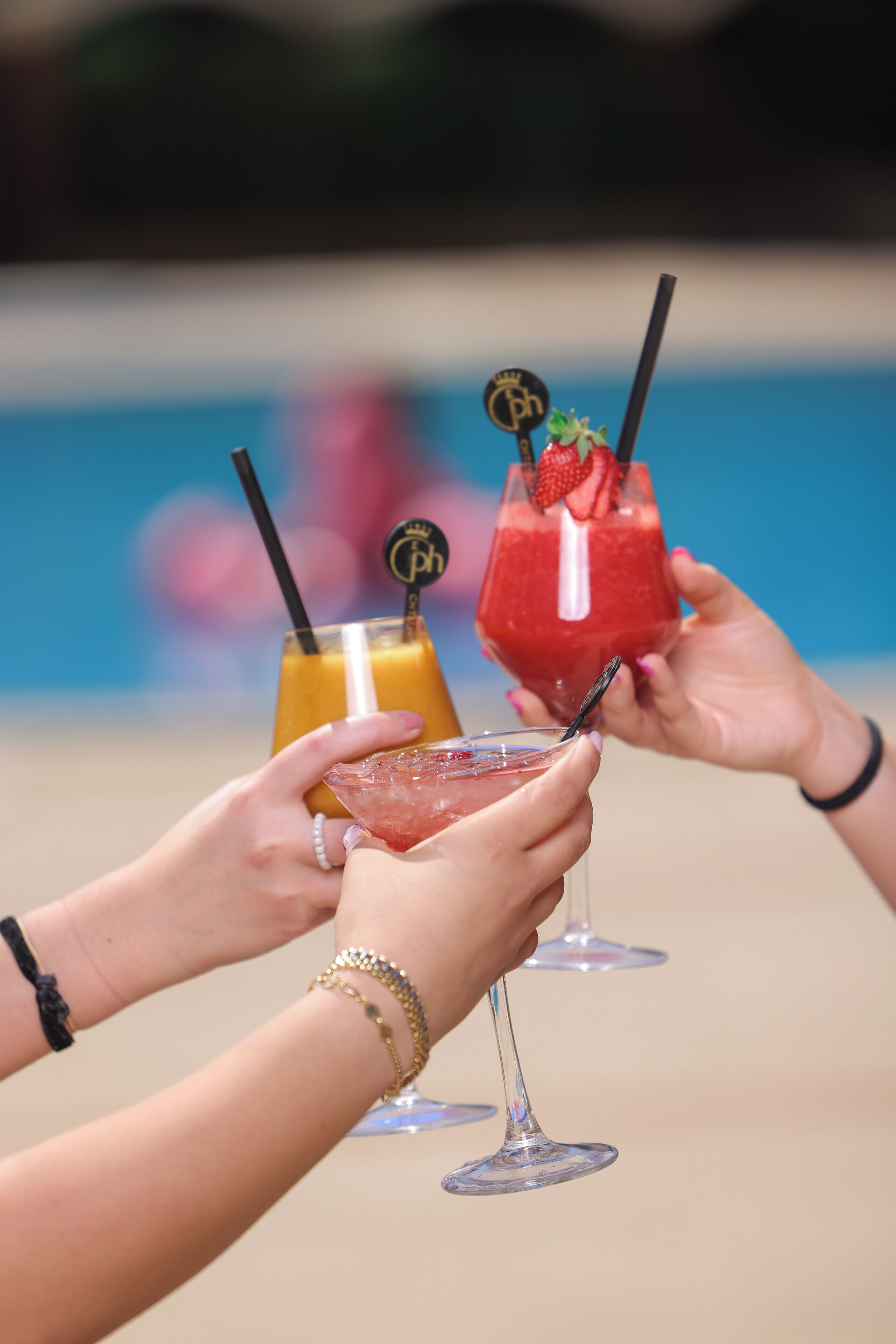 Seasonal outdoor pool, pool umbrellas, lifeguards on site